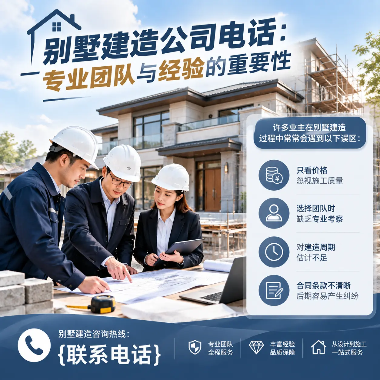 七星关别墅建造公司电话:专业团队与经验的重要性