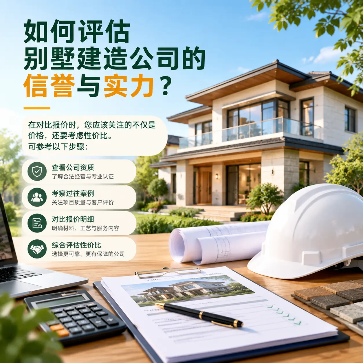 如何评估 七星关 别墅建造公司的信誉与实力？
