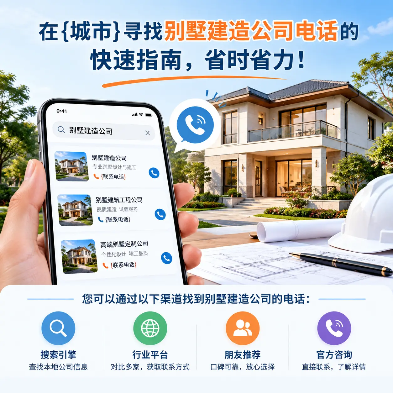 在七星关寻找别墅建造公司电话的快速指南,省时省力!