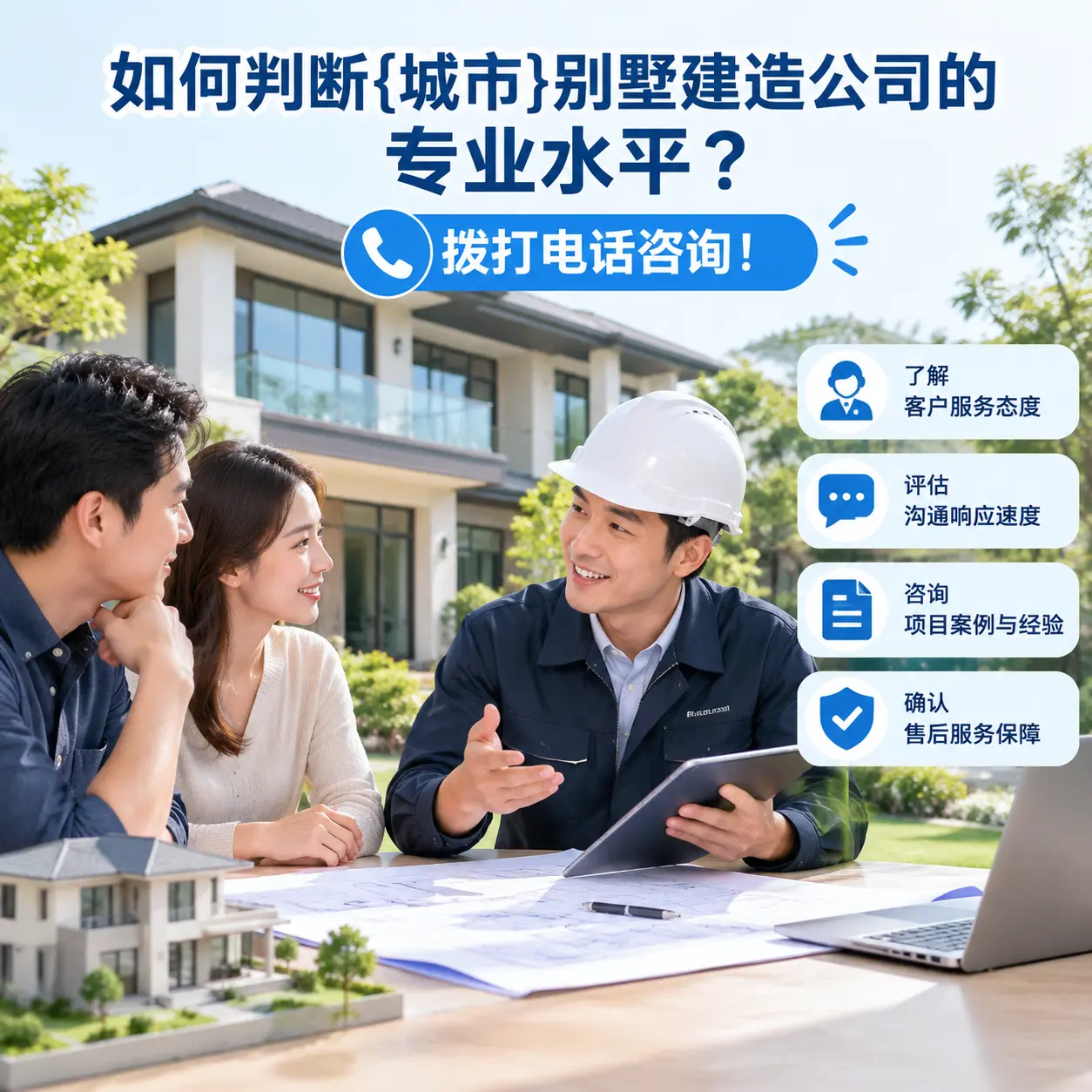 如何判断七星关别墅建造公司的专业水平?拨打电话咨询!